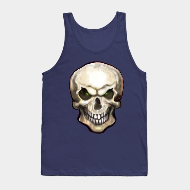 Evil Skull Tank Top by Kevin Middleton